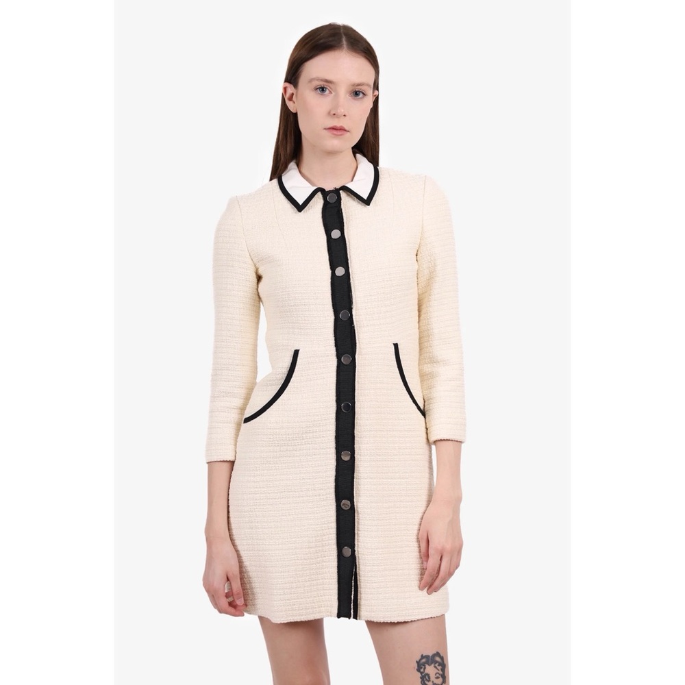 Maje Renalo Cotton Tweed Mini Dress